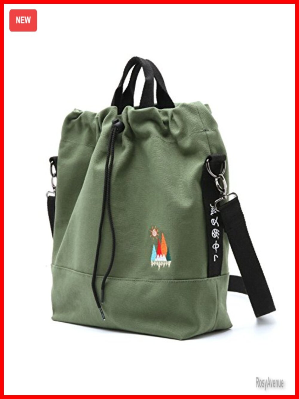 Canvas Crossbody Bag Convertible Shoulder Tote Slouchy Hobo Purse